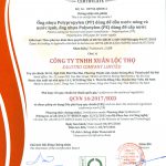 Giấy chứng nhận ống PP, PE