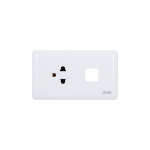 Ổ cắm đơn 3 chấu + 1 lỗ S198EX (S198EXV)