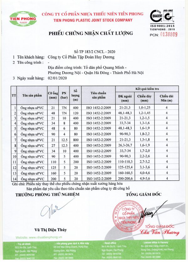 GCN Ống uPVC Tiền Phong 2 - Hình ảnh 3