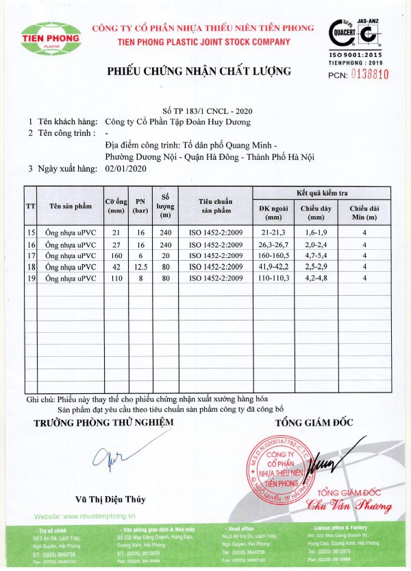 GCN Ống uPVC Tiền Phong 2 - Hình ảnh 5