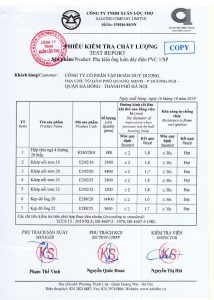 Chứng chỉ Phụ kiện ống cứng - Hình ảnh 2